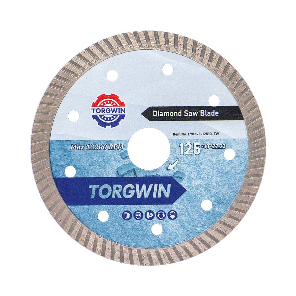 Lưỡi cưa kim cương turbo 125mm để cắt đá granit